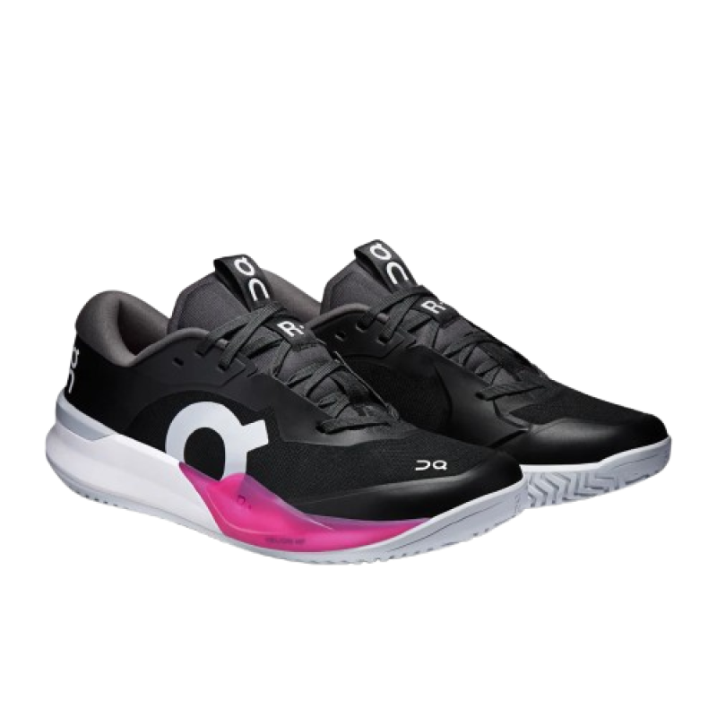 Tênis ON Feminino Clay THE ROGER Pro 3 João Fonseca Preto e Rosa